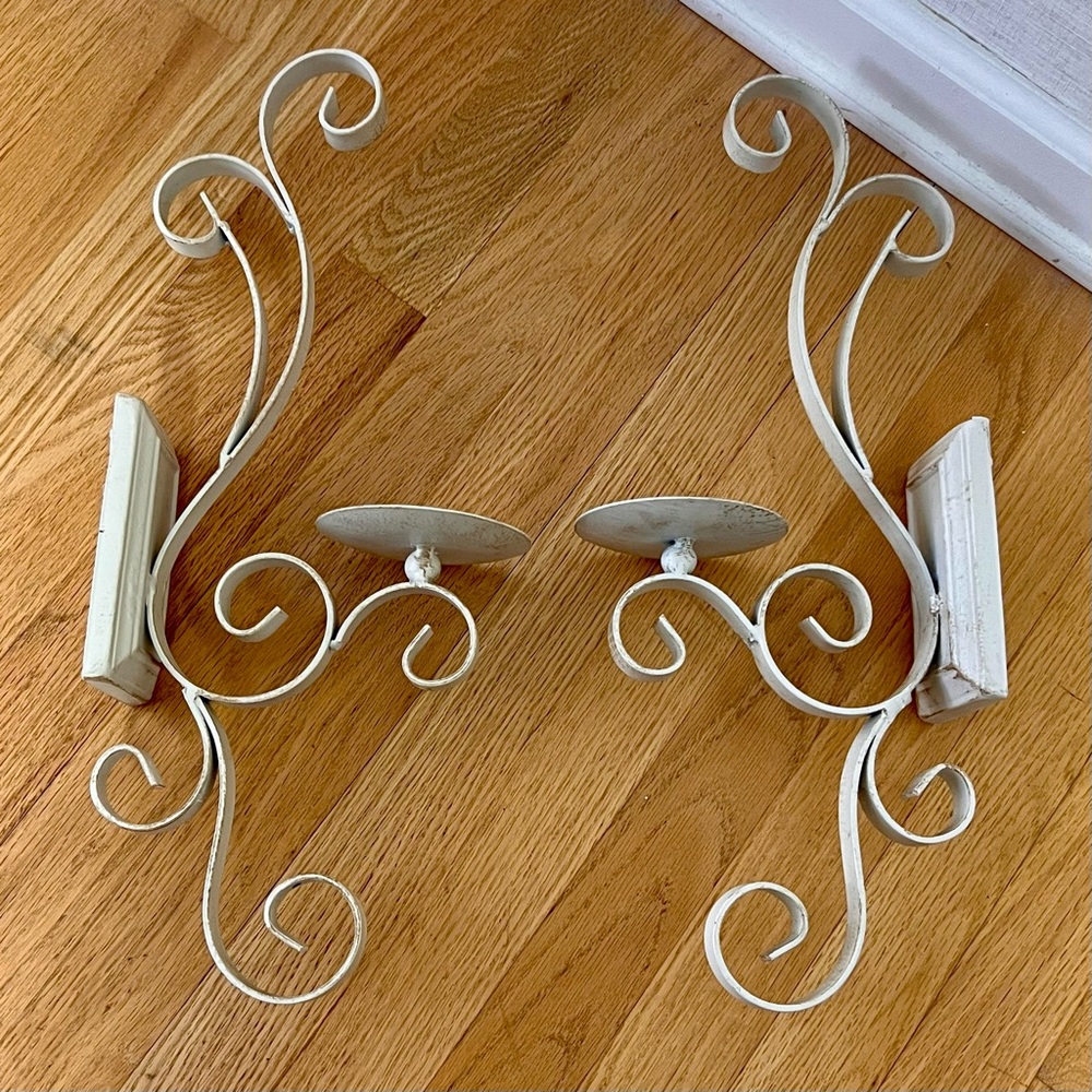 Shabby Chic Distressed Wall Sconces